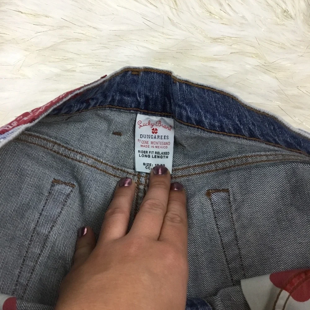 Lucky Brand Y2K Dungarees Rider Fit Relaxed